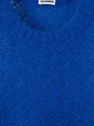Jil Sander Mujer Barcelona Jersey Punto Mohair color Azul Cobalto sku 711-003465 01 - Foto 3