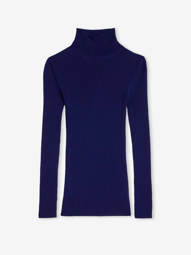 Jil Sander Mujer Barcelona Jersey Cuello Alto color Azul Cobalto sku 711-003466 01 - Foto 1