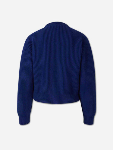 Jil Sander Mujer Barcelona Jersey Cropped Lana color Azul Cobalto sku 711-003467 01 - Foto 2