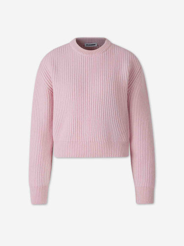 Jil Sander Mujer Barcelona Jersey Cropped Lana color Rosa Palo sku 711-003467 03 - Foto 1