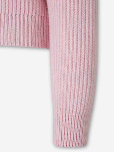 Jil Sander Mujer Barcelona Jersey Cropped Lana color Rosa Palo sku 711-003467 03 - Foto 4