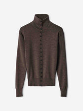 Lemaire Mujer Barcelona Cárdigan Fino Lana color Marrón Oscuro sku 711-003468 01 - Foto 1