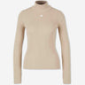 Courrèges Reedition Mujer Barcelona Jersey Canalé Logo color Camel sku 711-003495 03 - Foto 1