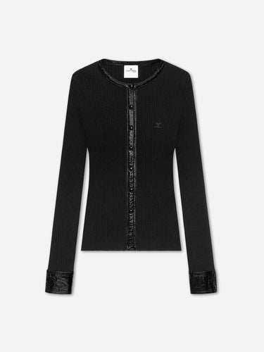 Courrèges Mujer Barcelona Cárdigan Vinilo Punto color Negro sku 711-003498 01 - Foto 1
