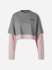 Miu Miu Mujer Barcelona Camiseta Capas Algodón color Gris sku 711-003502 01 - Foto 1