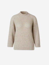 Peserico Mujer Barcelona Jersey Calados Lentejuelas color Beige sku 711-003509 02 - Foto 1