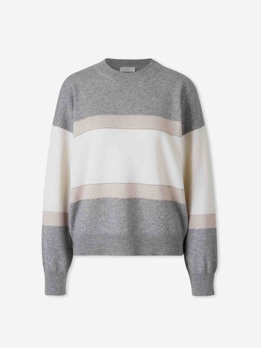 Peserico Mujer Barcelona Jersey Cuello Redondo color Gris Claro sku 711-003510 01 - Foto 1
