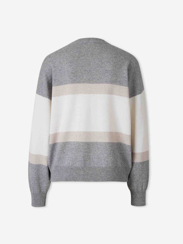 Peserico Mujer Barcelona Jersey Cuello Redondo color Gris Claro sku 711-003510 01 - Foto 2