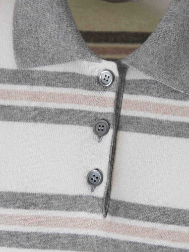 Peserico Mujer Barcelona Jersey Cuello Redondo color Gris Claro sku 711-003510 02 - Foto 3