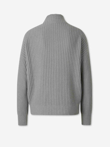 Peserico Mujer Barcelona Cárdigan Punto Cremallera color Gris sku 711-003512 01 - Foto 2