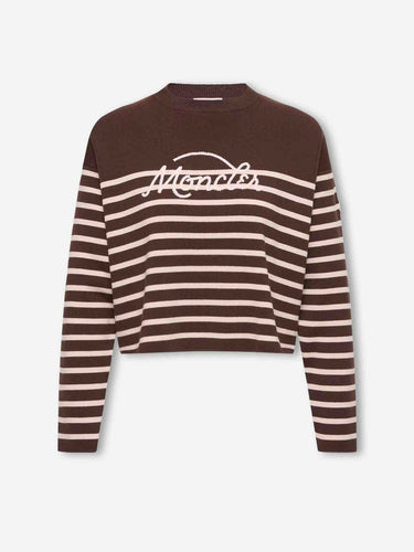 Moncler Mujer Barcelona Jersey Listado Logo color Marrón Oscuro sku 711-003516 01 - Foto 1