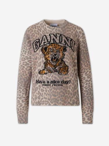 Ganni Mujer Barcelona Jersey Logo Tigre color Leopardo sku 711-003517 01 - Foto 1