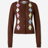 Ganni Mujer Barcelona Cárdigan Punto Rombos color Marrón sku 711-003518 01 - Foto 1
