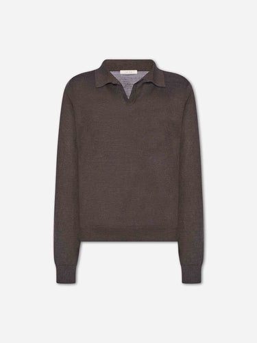 The Row Hombre Barcelona Jersey Cuello Polo color Marrón Oscuro sku 711-003519 01 - Foto 1