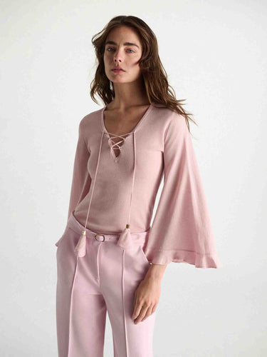 Dorothee Schumacher Mujer Barcelona Camiseta de punto color Rosa Palo sku 711-003524 01 - Foto 4