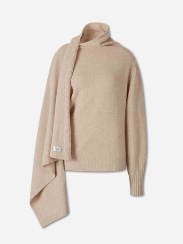 The Attico Mujer Barcelona Jersey Lana Efecto Capa color Beige sku 711-003530 01 - Foto 1