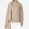 The Attico Mujer Barcelona Jersey Lana Efecto Capa color Beige sku 711-003530 01 - Foto 1