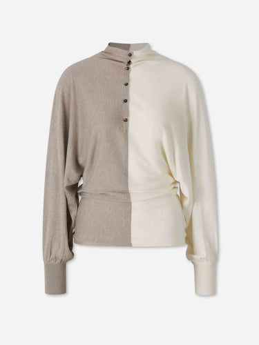 Jacquemus Mujer Barcelona Top Punto Losange color Beige sku 711-003535 01 - Foto 1