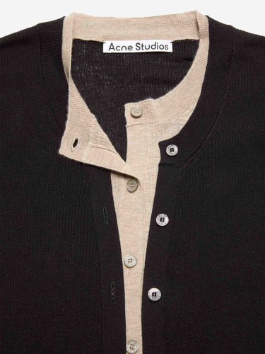 Acne Studios Mujer Barcelona Cárdigan Capas Seda color Negro sku 711-003540 01 - Foto 5