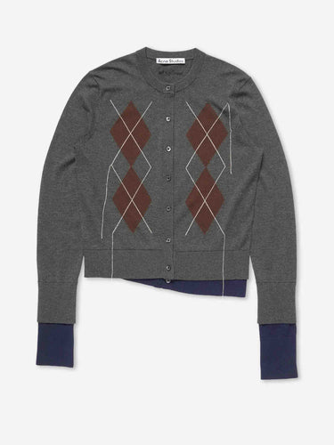Acne Studios Mujer Barcelona Cárdigan Doble Capa color Gris sku 711-003544 01 - Foto 1