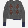 Acne Studios Mujer Barcelona Cárdigan Doble Capa color Gris sku 711-003544 01 - Foto 1