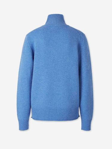 Guest in Residence Mujer Barcelona Jersey Cashmere Cuello Alto color Azul sku 711-003557 02 - Foto 2