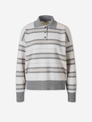 Peserico Mujer Barcelona Jersey Cuello Polo color Gris Claro sku 711-003560 01 - Foto 1