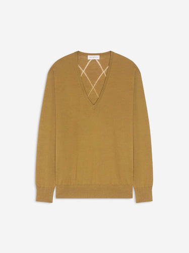 Dries Van Noten Mujer Barcelona Jersey Punto Merino color Mostaza sku 711-003561 01 - Foto 1