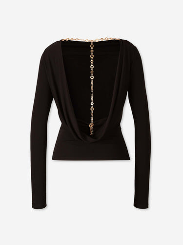 Cult Gaia Mujer Barcelona Top Vayda color Negro sku 711-003562 01 - Foto 2