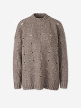 Ely Ely Mujer Barcelona Jersey Cuello Redondo Cuadros color Taupe sku 711-003563 01 - Foto 1