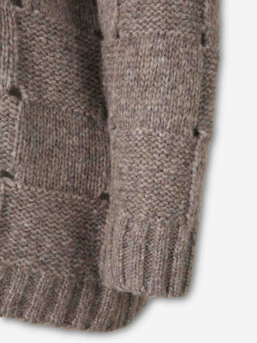 Ely Ely Mujer Barcelona Jersey Cuello Redondo Cuadros color Taupe sku 711-003563 01 - Foto 4