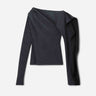 Alexander Wang Mujer Barcelona Top Asimétrico Manga Larga color Gris Oscuro sku 711-003566 01 - Foto 1