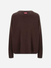 Staud Mujer Barcelona Jersey Cuello Redondo Cashmere color Marrón Oscuro sku 711-003567 01 - Foto 1