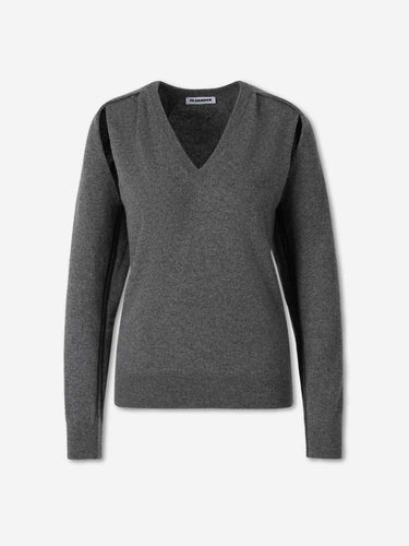 Jil Sander Mujer Barcelona Jersey Punto Cashmere color Gris sku 711-003569 01 - Foto 1