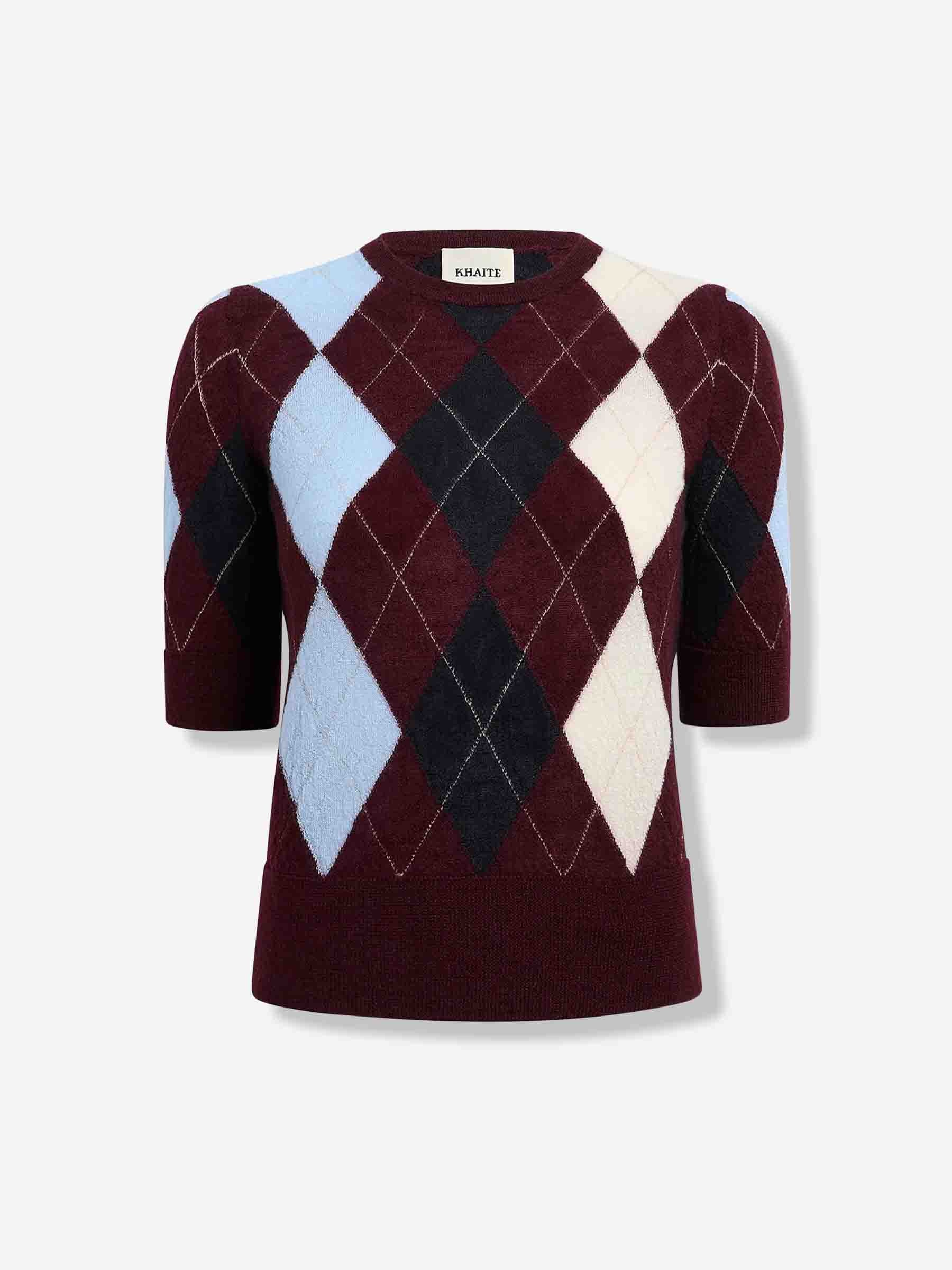 Khaite Mujer Barcelona Jersey Punto Anders color Burdeos sku 712-000558 01 - Foto 1