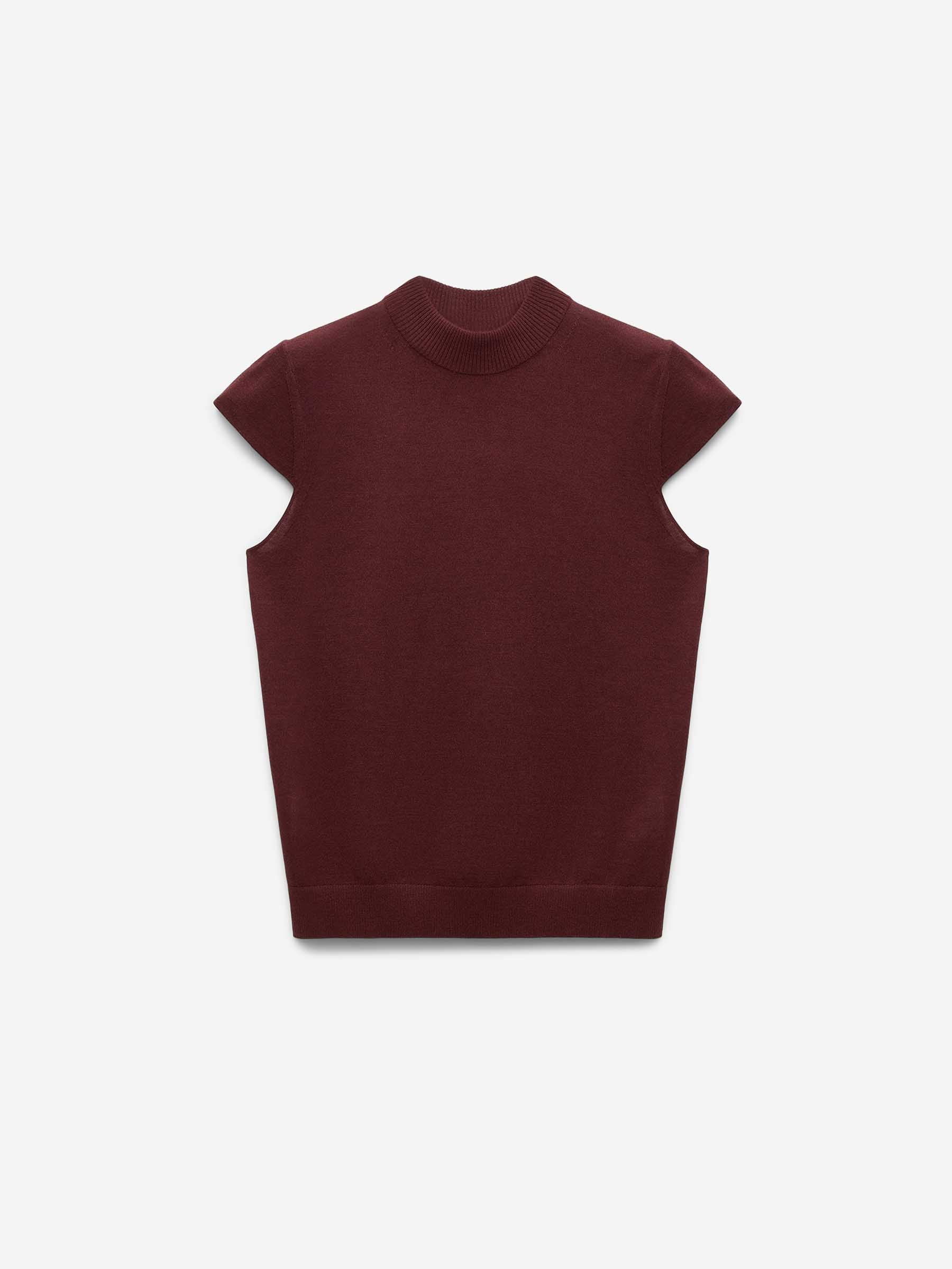 Dorothee Schumacher Mujer Barcelona Top Punto Lana color Burdeos sku 712-000561 01 - Foto 1