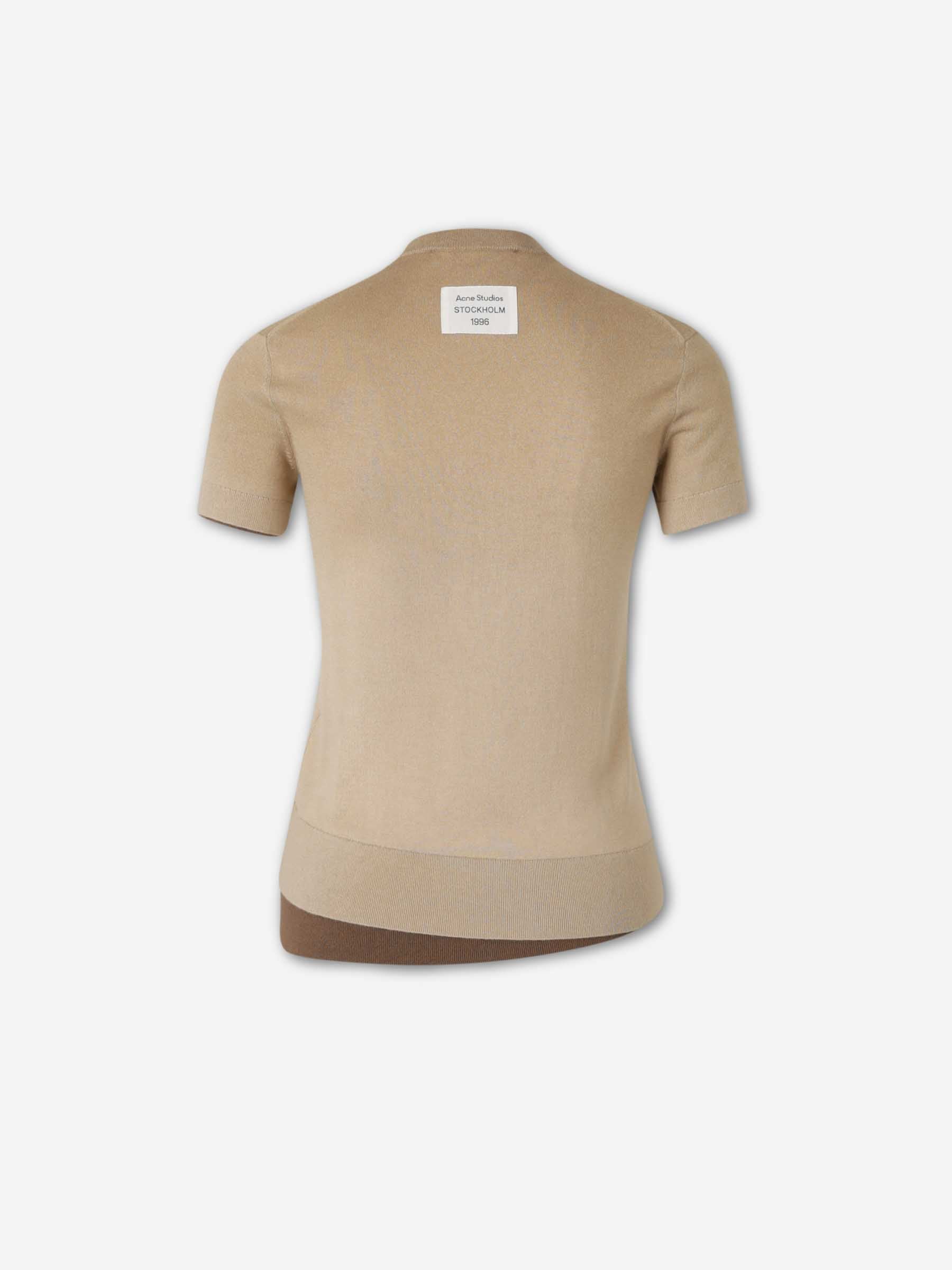 Acne Studios Mujer Barcelona Jersey Cuello Redondo color Camel sku 712-000562 01 - Foto 2
