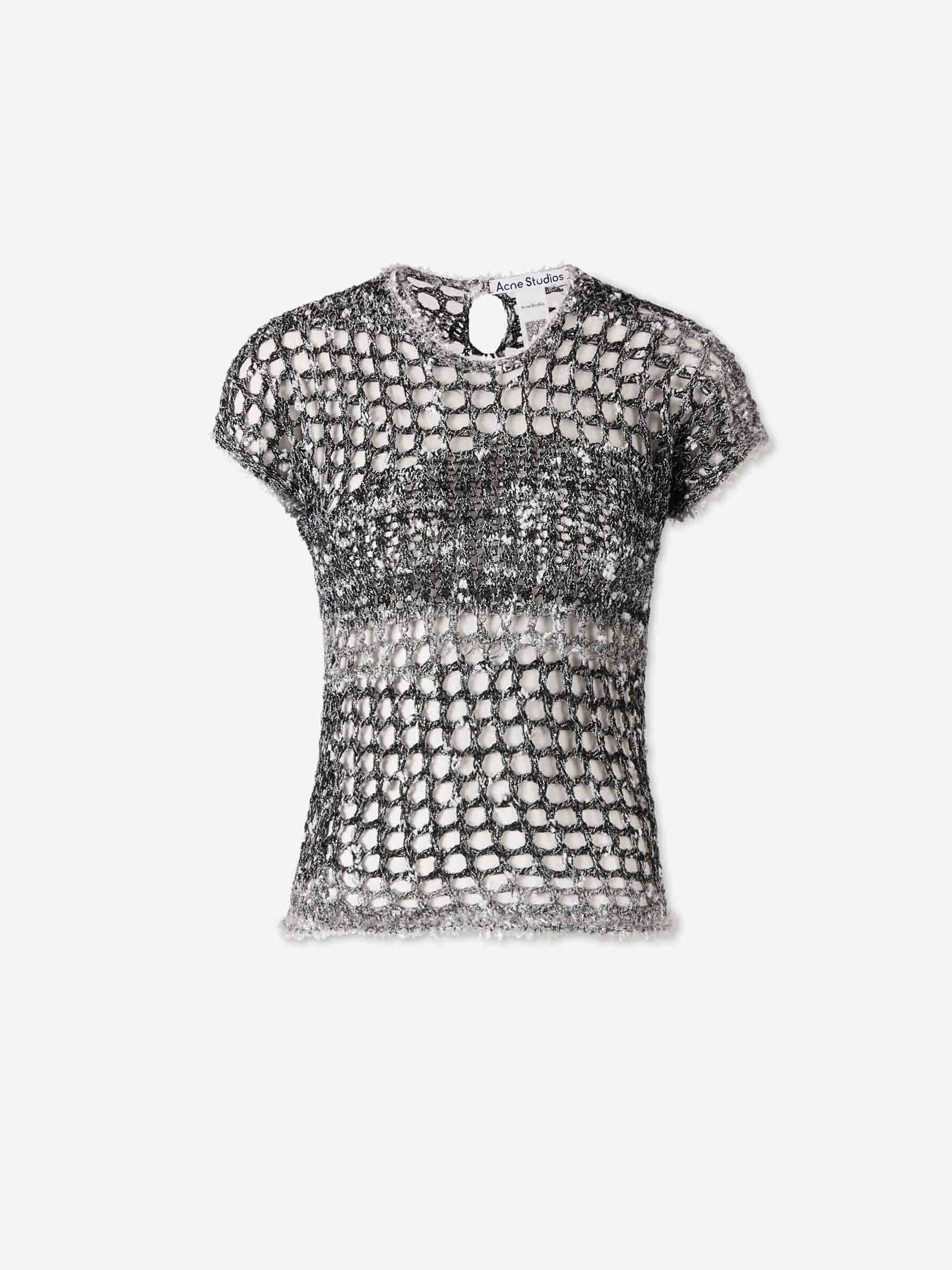 Acne Studios Mujer Barcelona Jersey Crochet color Blanco y Negro sku 712-000564 01 - Foto 1