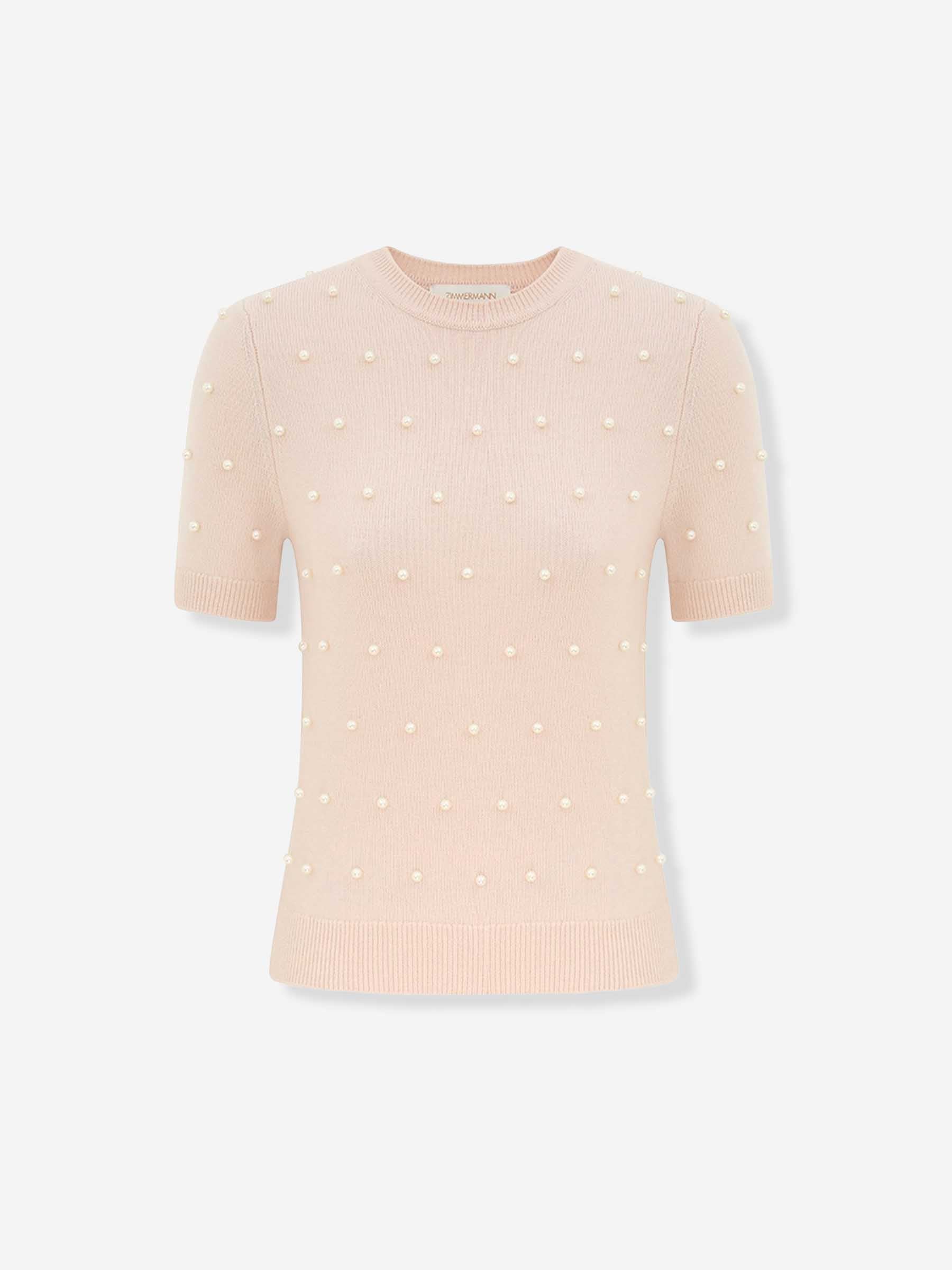 Zimmermann Mujer Barcelona Jersey Punto Perlas color Beige sku 712-000574 01 - Foto 1