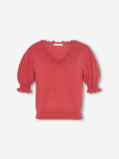 Ulla Johnson Mujer Barcelona Top Punto Polline color Coral sku 712-000577 01 - Foto 1