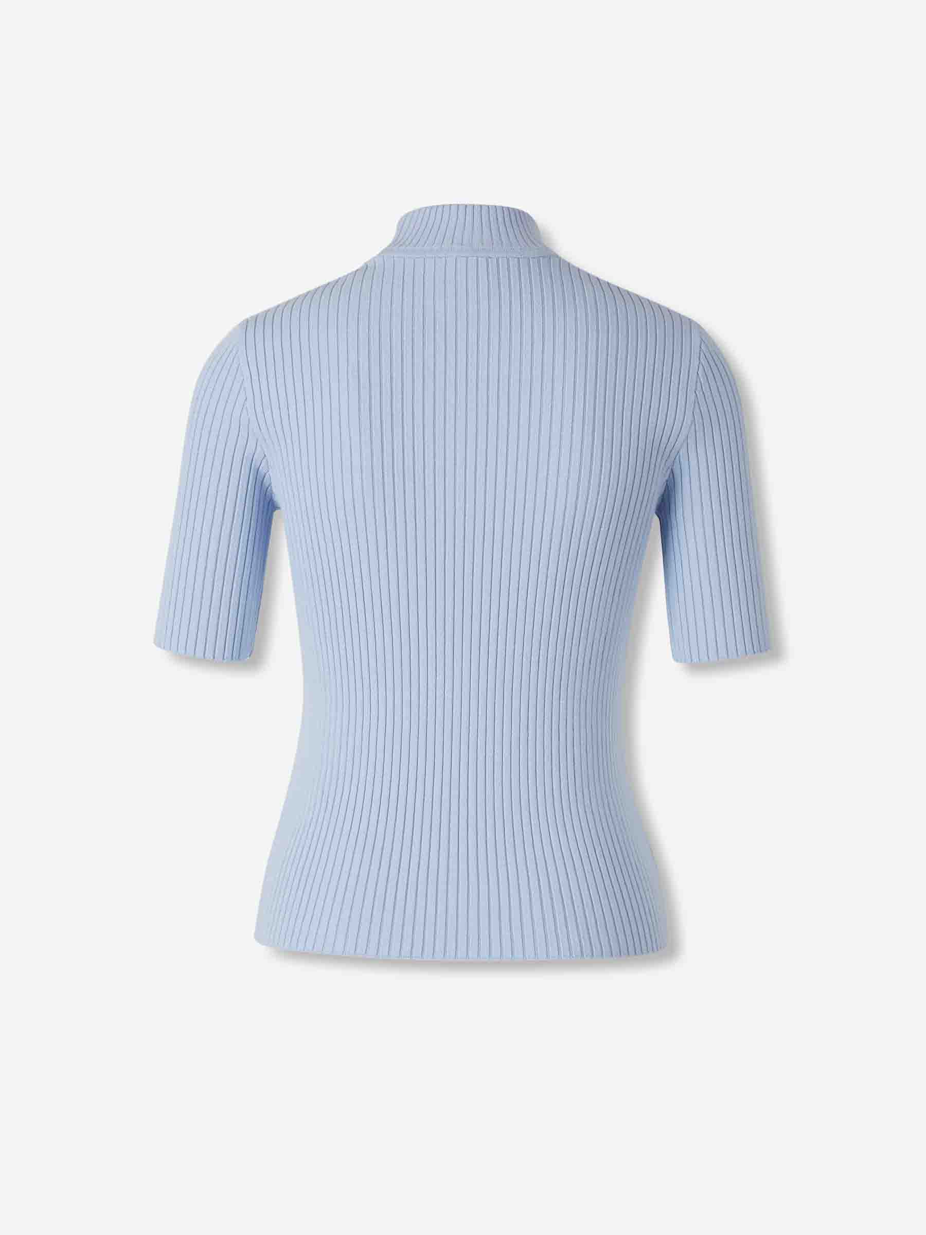 Courrèges Mujer Barcelona Jersey Cuello Alto color Azul Celeste sku 712-000579 03 - Foto 2