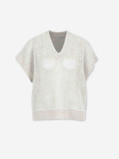Peserico Mujer Barcelona Jersey Punto Lino color Crema sku 712-000580 01 - Foto 1