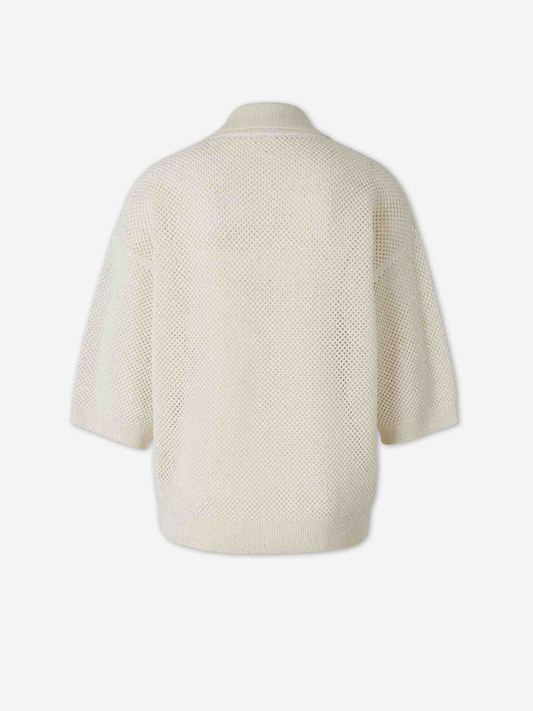 Peserico Mujer Barcelona Polo Punto Algodón color Crema sku 712-000581 01 - Foto 2