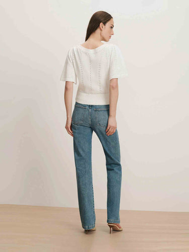 Veronica Beard Mujer Barcelona Top Punto Rhennan color Blanco sku 712-000586 01 - Foto 3