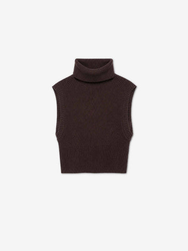 Simkhai Mujer Barcelona Chaleco Cuello Alto Maple color Marrón Oscuro sku 712-000596 01 - Foto 1