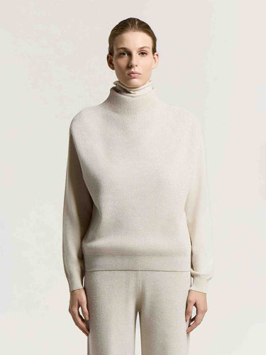 Peserico Mujer Barcelona Jersey Cuello Alto color Beige sku 712-000600 01 - Foto 1