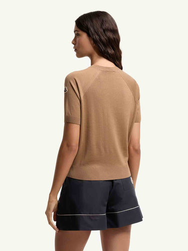 Moncler Mujer Barcelona Jersey Manga Corta color Camel sku 712-000601 01 - Foto 4