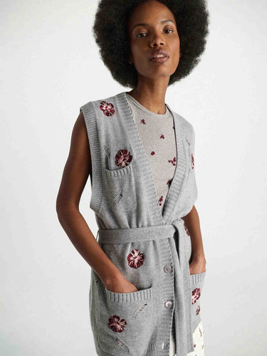 Dorothee Schumacher Mujer Barcelona Cárdigan Blooming Statements color Gris sku 712-000603 01 - Foto 4