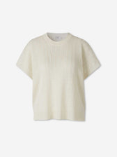 Peserico Mujer Barcelona Camiseta Canalé Satinada color Beige sku 712-000605 01 - Foto 1