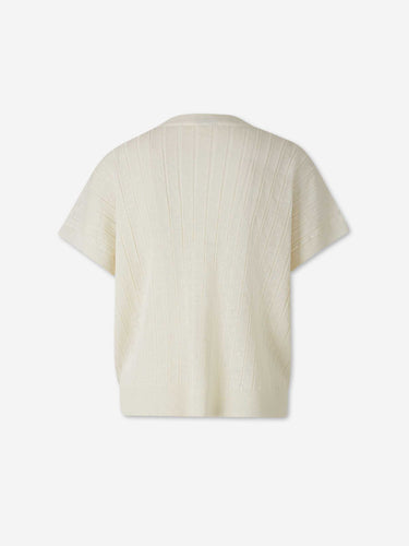 Peserico Mujer Barcelona Camiseta Canalé Satinada color Beige sku 712-000605 01 - Foto 2